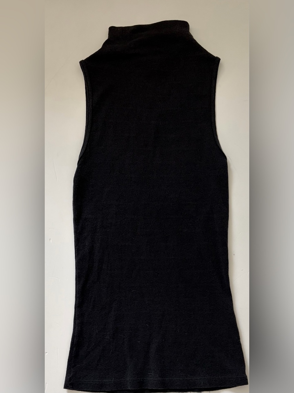 Michael Stars Black Sleeveless Turtleneck Tank